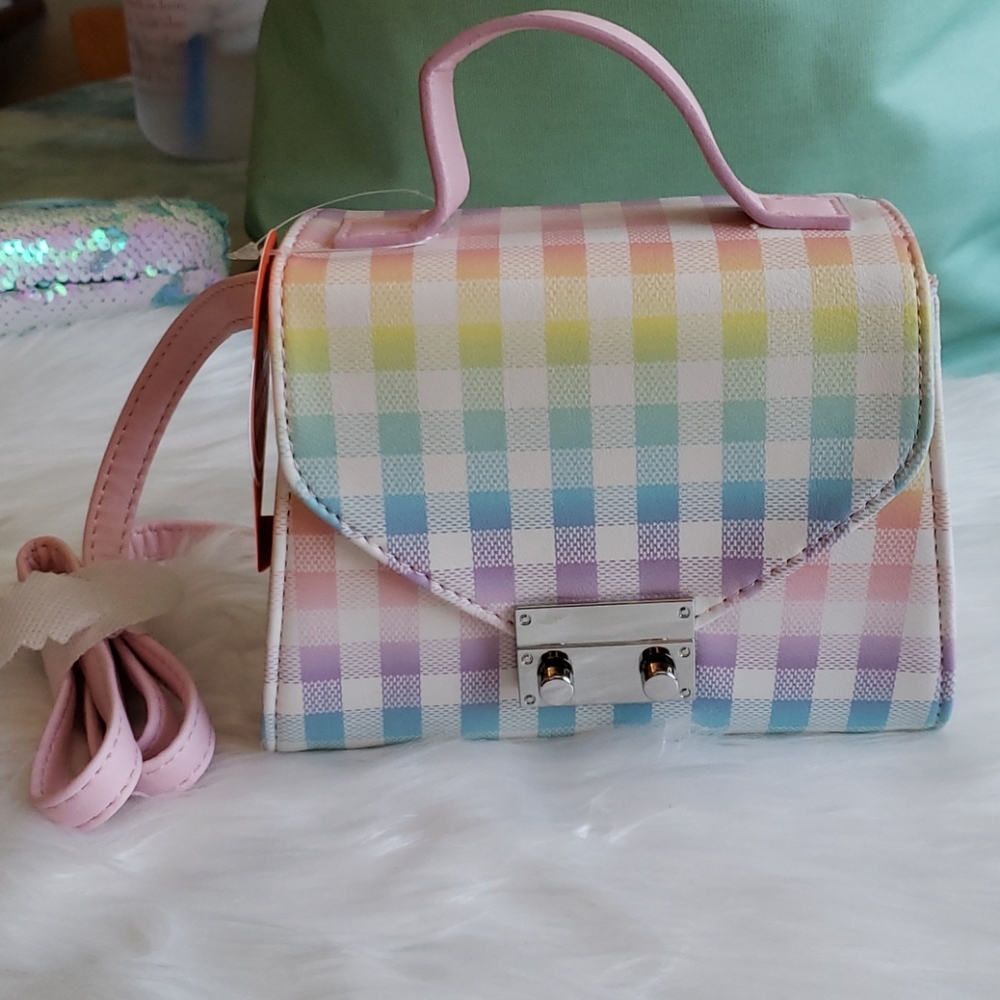 🍒 Gingham Crossbody Purse